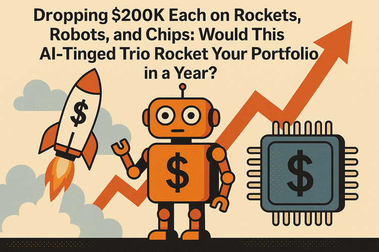 Dropping 200K Each on Rockets, Robots, and Chips: Would This AI-Tinged Trio Rocket Your Portfolio in a Year?